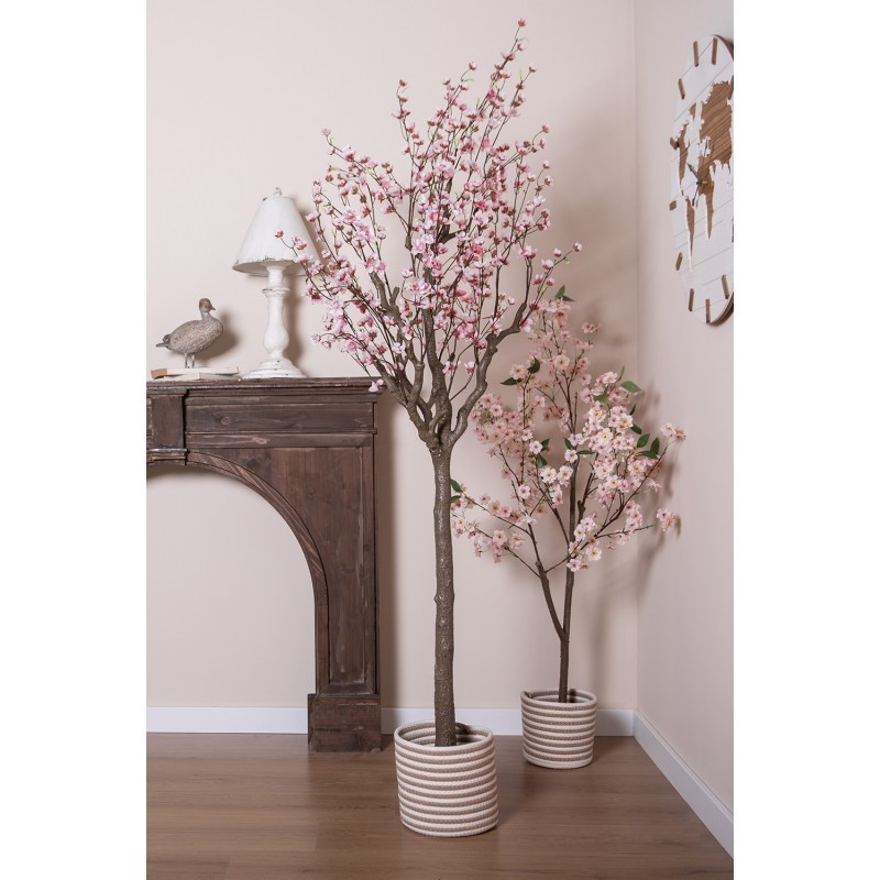 Dekorace umělý stromek třešeň s růžovými květy Cherry Blossom - 35*35*120 cm