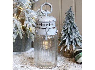 Francouzská stájová lucerna se žárovkou a časovačem French Stable - Ø 11*30 cm