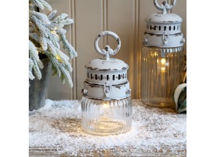 Francouzská stájová lucerna se žárovkou a časovačem French Stable - Ø 11*22 cm