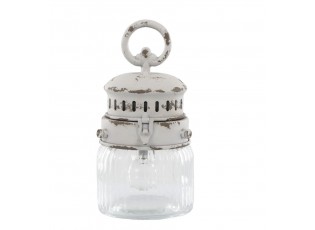 Francouzská stájová lucerna se žárovkou a časovačem French Stable - Ø 11*22 cm