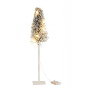 Vánoční zasněžený stromek s Led světýlky Branch M - 13*13*58 cm