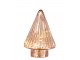 Růžový svítící skleněný stromek Tree Led - Ø 9*12 cm J-Line by Jolipa