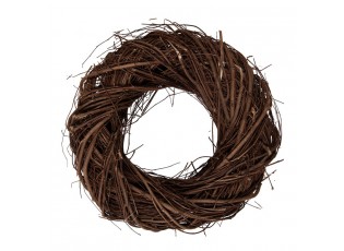 Přírodní hnědý proutěný věnec Woodly XXS - Ø 25*7cm