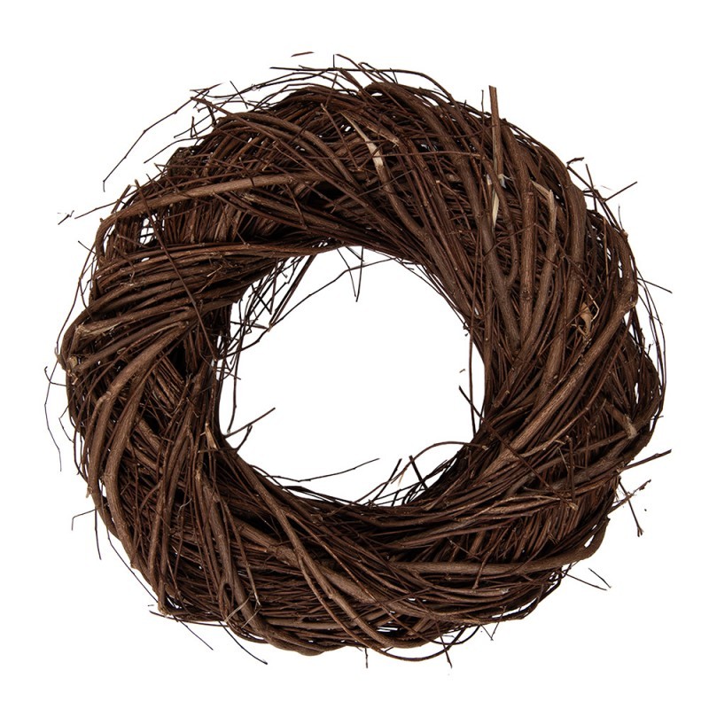 Přírodní hnědý proutěný věnec Woodly XXS - Ø 25*7cm