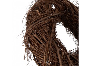 Přírodní hnědý proutěný věnec Woodly XS - Ø 30*8cm