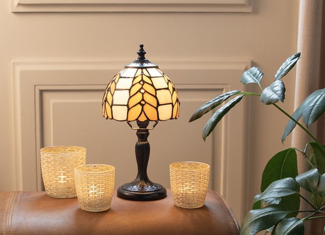 Stolní lampa Tiffany Anne - Ø 14*29 cm Clayre & Eef Stolní lampa Tiffany Anne - Ø 14*29 cm Clayre & Eef