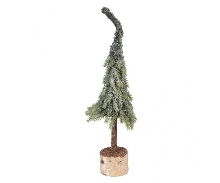 Vánoční dekorace jehličnatý stromek na dřevě - Ø 13*50 cm Clayre & Eef