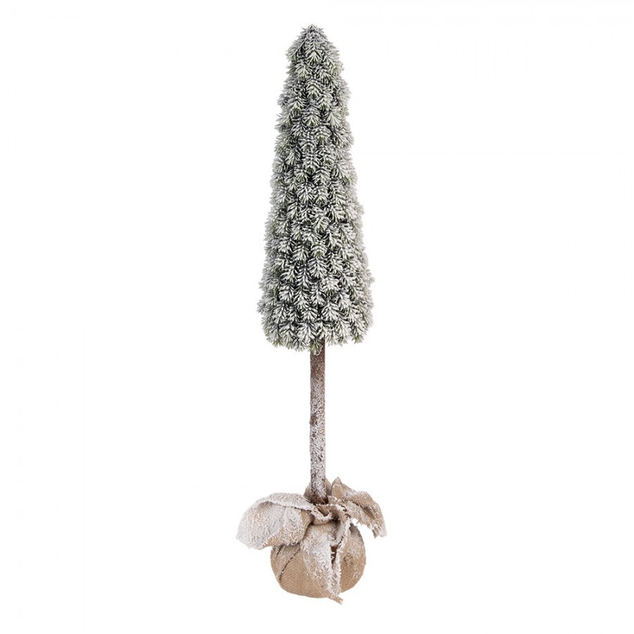Vánoční dekorace jehličnatý stromek v jutě - Ø 18*78 cm