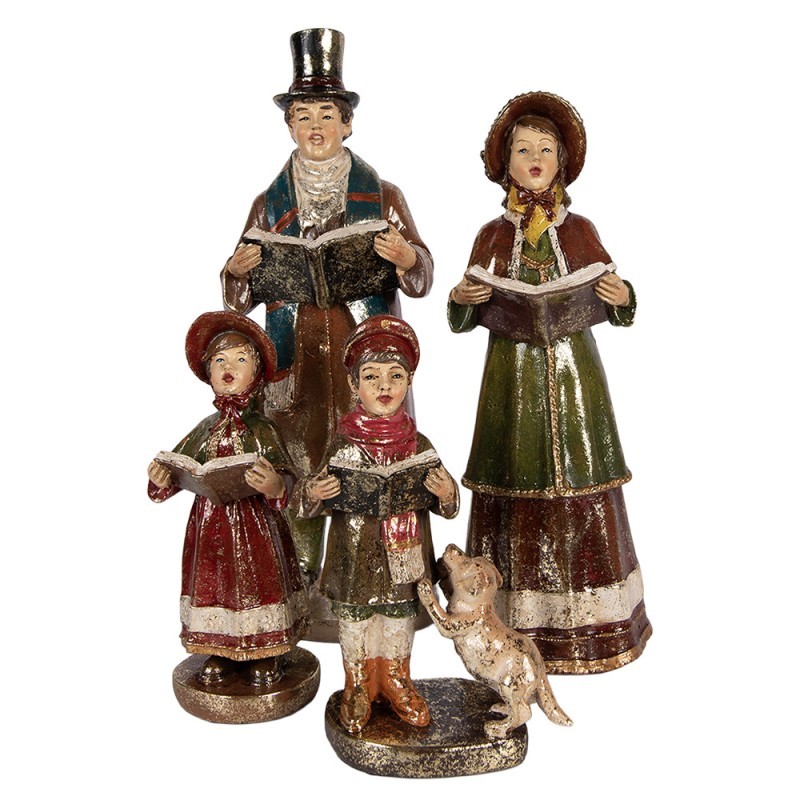 Vánoční sbor Christmas Choir - 13*13*34/11*12*31/13*8*21/8*8*20 cm