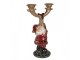 Svícen na 2 úzké svíčky Santa - 17*10*28 cm Clayre & Eef