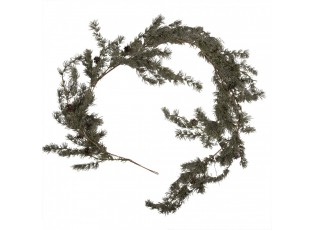 Vánoční zelená cedrová girlanda se šiškami a LED - 20*7*180 cm / 3*AA