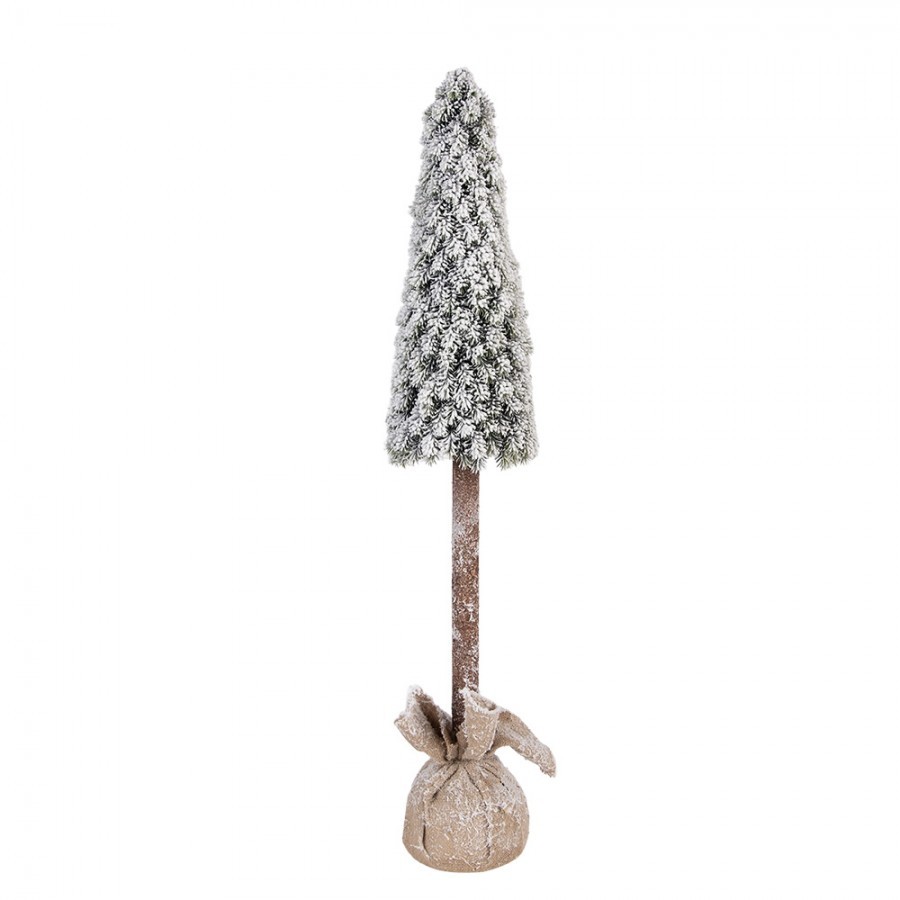 Vánoční dekorace jehličnatý stromek v jutě - Ø 19*97 cm