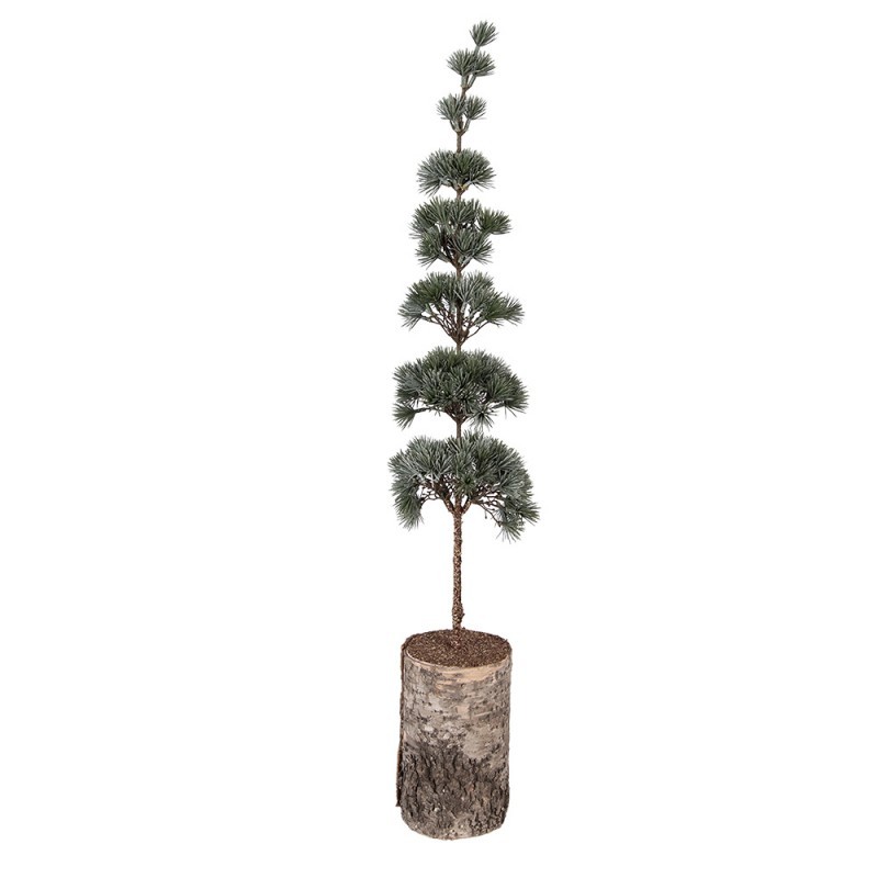 Vánoční dekorace jehličnatý stromek na dřevě L - 15*15*80 cm