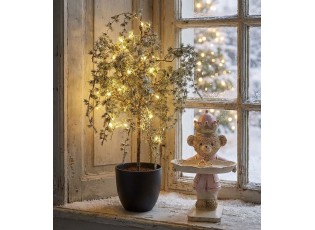 Vánoční dekorace cedrový stromek v květináči Cedar M - 30*30*60 cm