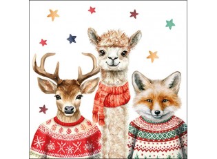 Bílé papírové ubrousky přátelé Friends - 33*33 cm (20ks)