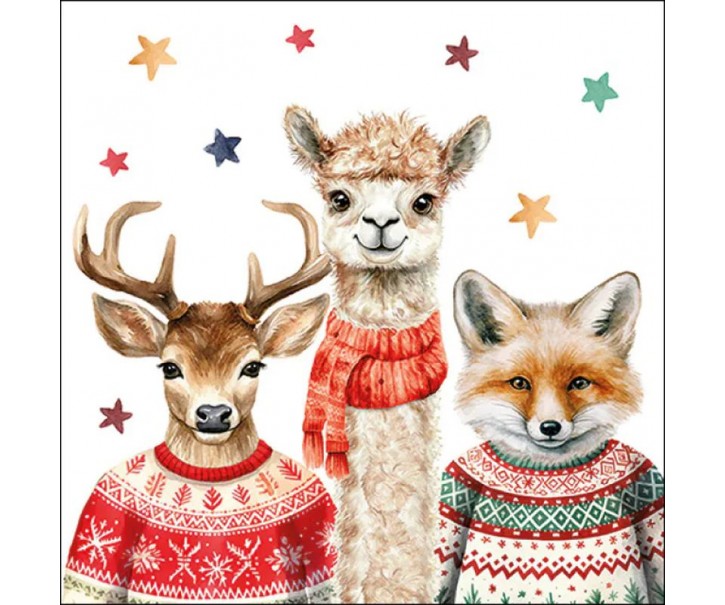 Bílé papírové ubrousky přátelé Friends - 33*33 cm (20ks) Ostatní