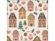 Krémové papírové ubrousky domečky Christmas - 33*33 cm (20ks) Ostatní