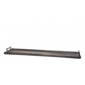 Dlouhý úzký dřevěný servírovací podnos s uchy Tours Tray - 90*20*8 cm