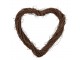 Přírodní hnědé proutěné srdce Woodly M - 40*4*40 cm Clayre & Eef