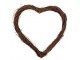 Přírodní hnědé proutěné srdce Woodly L - 50*5*50 cm Clayre & Eef
