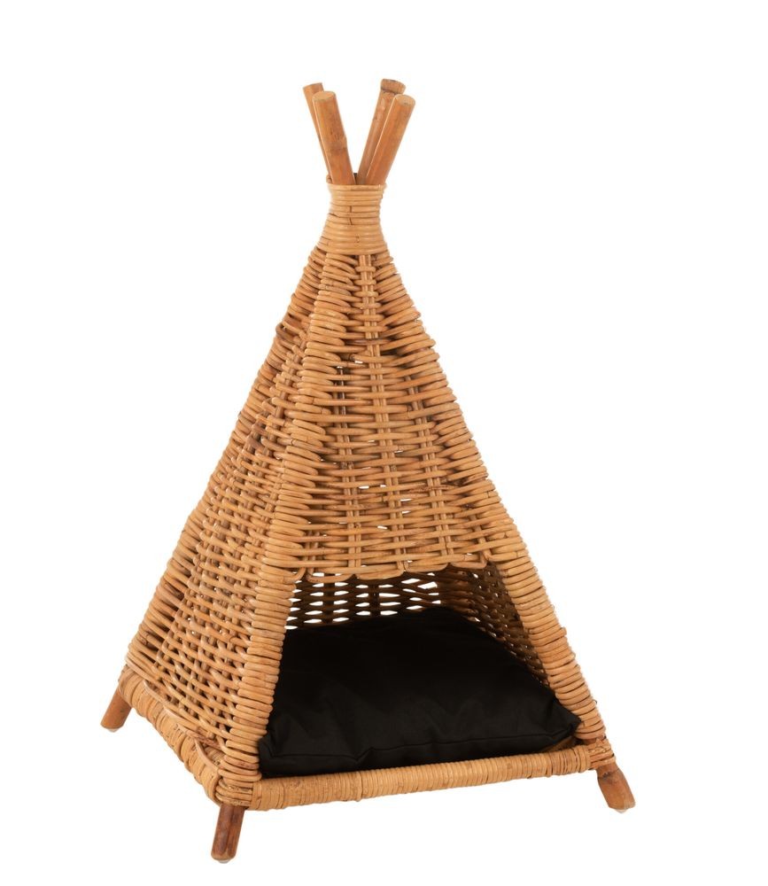 Ratanový pelíšek Miauw Miauw pro kočku - 45*45*72 cm
