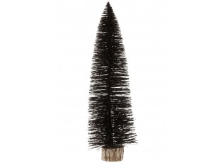 Černý třpytivý stromek Tree black XL - Ø 20*60 cm