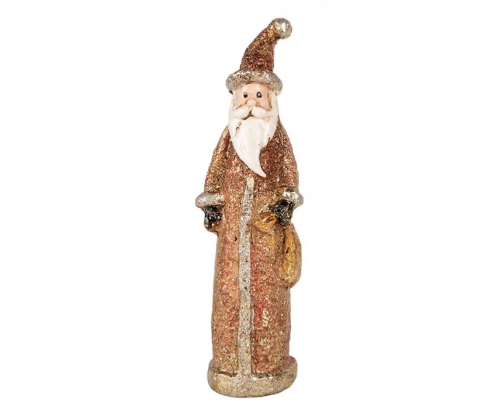 Christmas Decoration Figurine Santa Claus 4x3x12 Cm Red Plastic - 4*3*12 cm Clayre & Eef