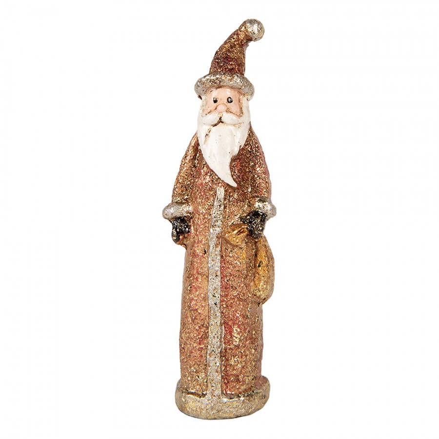 Christmas Decoration Figurine Santa Claus 4x3x12 Cm Red Plastic - 4*3*12 cm