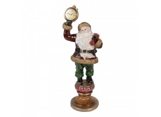 Christmas Decoration Figurine Santa Claus 15x13x39 Cm Red Plastic - 15*13*39 cm