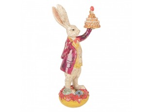 Decorative Figurine Rabbit 14x10x30 Cm Beige Plastic - 14*10*30 cm