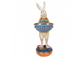 Decorative Figurine Rabbit 12x10x28 Cm Beige Plastic - 12*10*28 cm