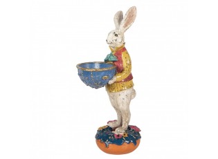Decorative Figurine Rabbit 12x10x28 Cm Beige Plastic - 12*10*28 cm