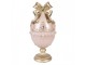 Růžovo-zlatá dekorace figurka zdobené vajíčko - Ø 15*31 cm Clayre & Eef