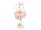 Dekorace králík baletka v růžové sukýnce - 16*16*35 cm Clayre & Eef