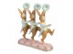 Dekorace tancující králíci s klobouky - 23*8*25 cm Clayre & Eef