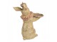 Králík s korunkou a podnosem se zlatou patinou - 31*20*33 cm Clayre & Eef