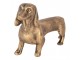 Decorative Figurine Dog 14x4x8 Cm Brown Plastic - 14*4*8 cm Clayre & Eef