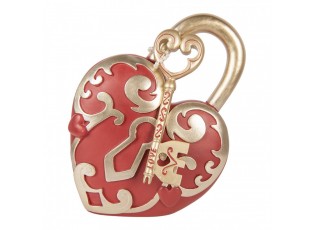 Decorative Figurine Heart 22x9x30 Cm Red Plastic - 22*9*30 cm