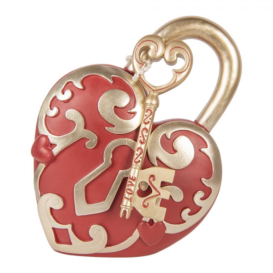 Decorative Figurine Heart 22x9x30 Cm Red Plastic - 22*9*30 cm