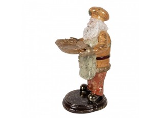 Christmas Decoration Figurine Santa Claus 15x18x31 Cm Beige Plastic - 15*18*31 cm