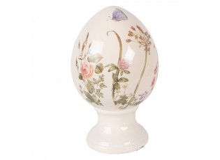 Vajíčko na podstavci s lučními květy Flowers of Love M - Ø 12*19 cm