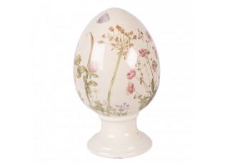 Vajíčko na podstavci s lučními květy Flowers of Love L - Ø 15*24 cm
