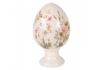 Vajíčko na podstavci s lučními květy Flowers of Love XL - Ø 17*28 cm