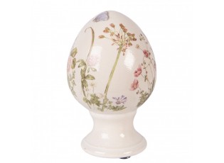 Vajíčko na podstavci s lučními květy Flowers of Love S - Ø 9*14 cm