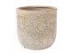 Šedý antik keramický obal na květináč s květy L - Ø 18*16 cm Clayre & Eef