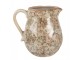 Béžový antik keramický džbán s květy Margaus L - 20*16*20 cm Clayre & Eef