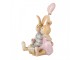 Dekorace králíčci s balónkem - 8*6*10 cm Clayre & Eef