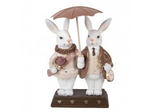 Dekorace králíčci s nůší a deštníkem - 13*6*16 cm