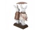 Dekorace králíčci s nůší a deštníkem - 13*6*16 cm Clayre & Eef