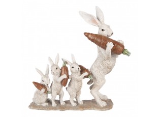 Dekorace zajíčcí s mrkvemi - 34*13*33 cm